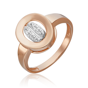 Кольцо из комбинированного золота c натуральными топазами white 01-5560-00-201-1111