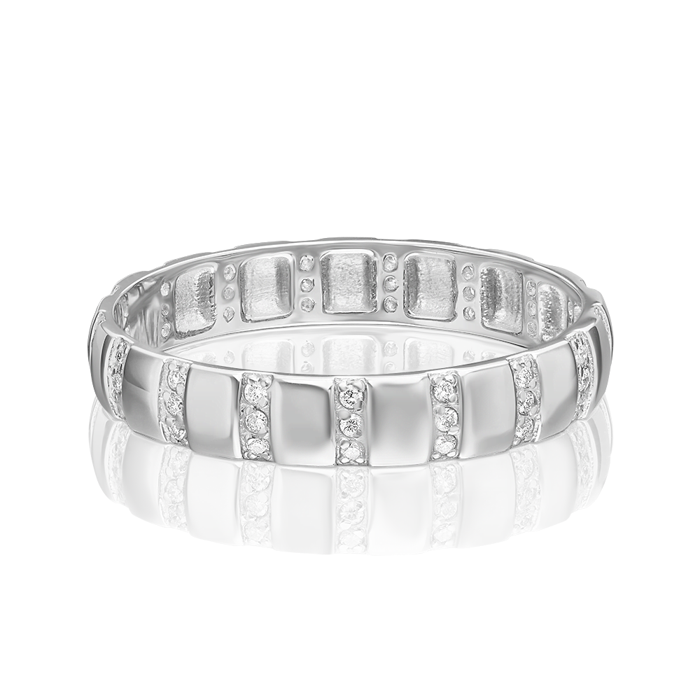 Обручальное кольцо из платины c бриллиантами 01-1791-00-101-2100-30