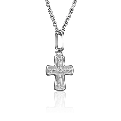Православный крест из белого золота 03-2626-00-000-1120-02