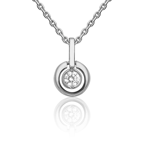 Подвеска из платины с бриллиантом 03-3089-00-101-2100-30