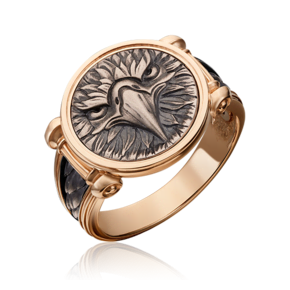 Печатка «Орёл» из комбинированного золота 01-5299-00-000-1111-42