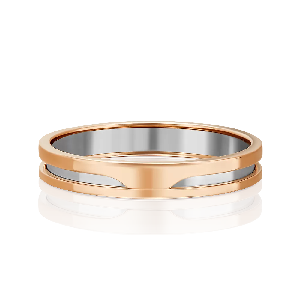 Обручальное кольцо из комбинированного золота 01-5686-00-000-1111