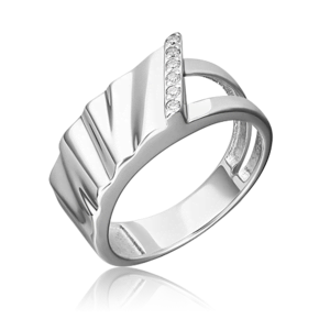 Кольцо из серебра с фианитом 01-5638-00-401-0200