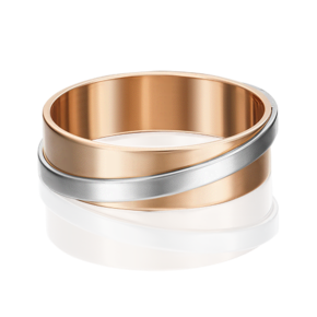 Обручальное кольцо из комбинированного золота 01-5282-00-000-1111-39