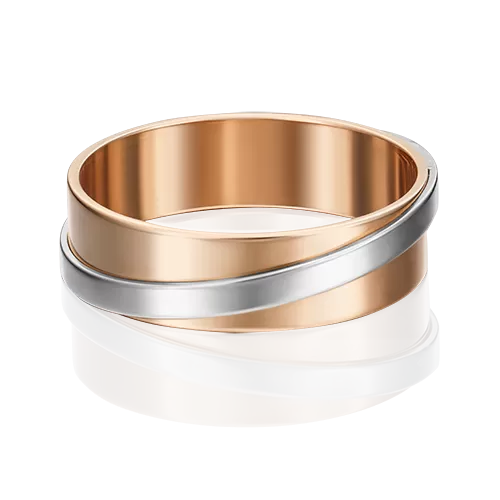 Обручальное кольцо из комбинированного золота 01-5282-00-000-1111-39