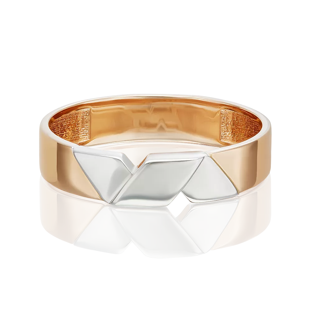 Обручальное кольцо из комбинированного золота 01-5429-00-000-1111-39