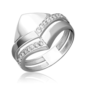 Кольцо из серебра с фианитом 01-5632-00-401-0200