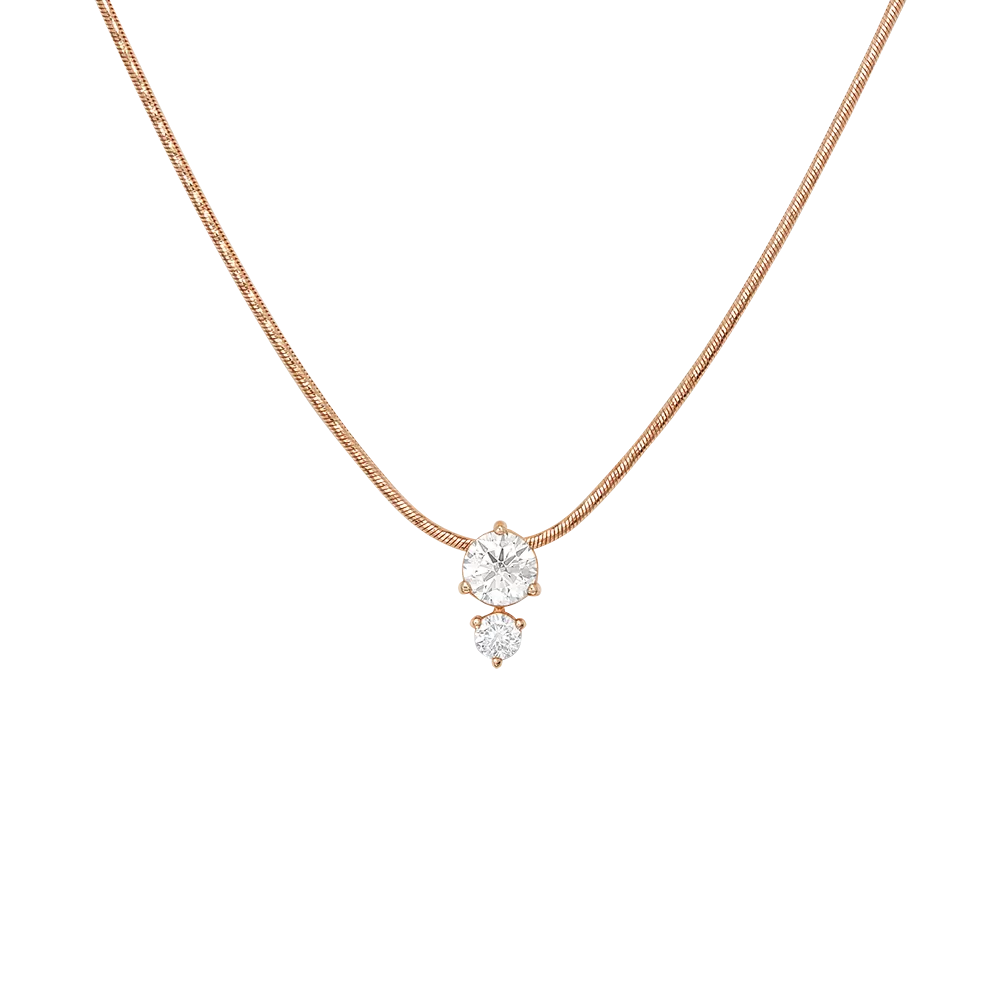 Колье из красного золота с бриллиантами 07-0007-00-101-1110-30