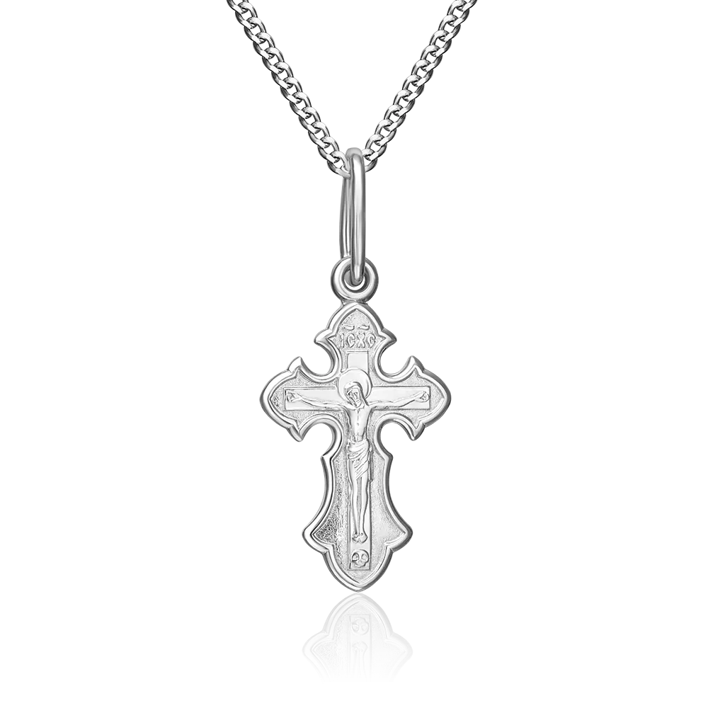 Комплект (крест на цепи) из серебра 15-0005-00-000-0200