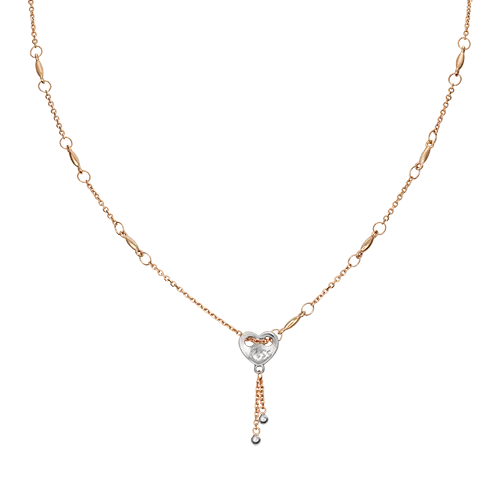 Колье «Поцелуй» из комбинированного золота 07-0216-00-000-1111-63