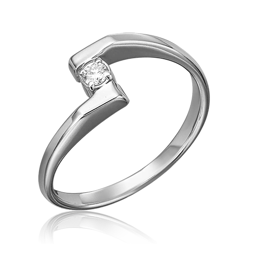 Кольцо из белого золота с бриллиантом 01-0364-00-101-1120-30