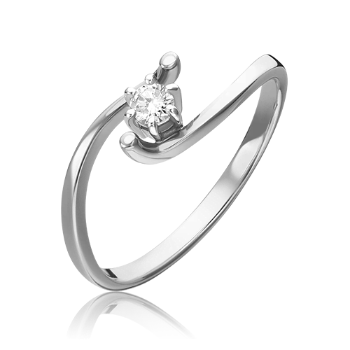 Кольцо из белого золота c бриллиантом 01-0412-00-101-1120-30