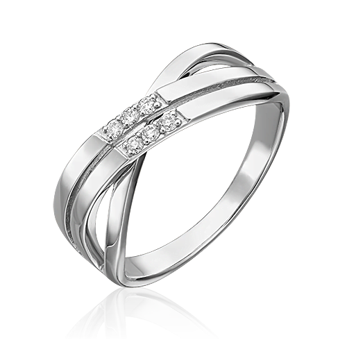 Кольцо из белого золота с бриллиантом 01-0470-00-101-1120-30