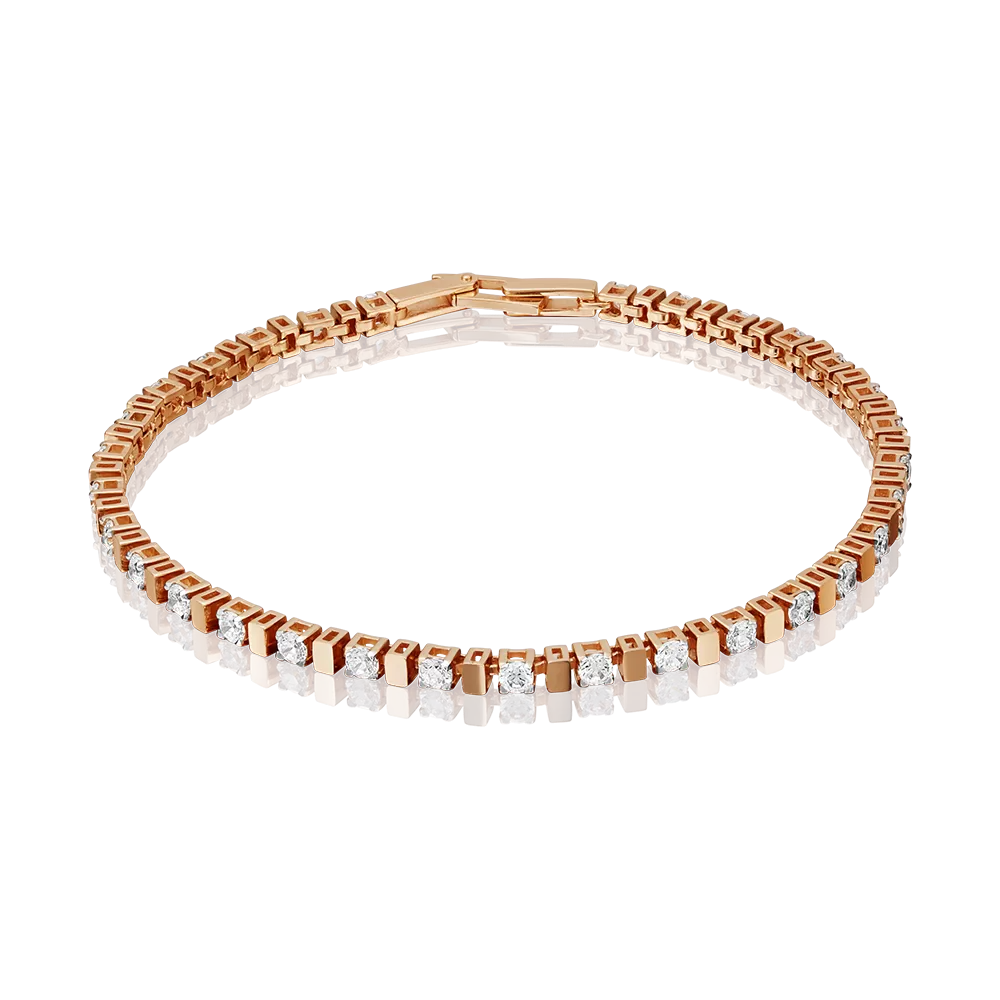 Браслет из красного золота с бриллиантами 05-0579-00-101-1110-30