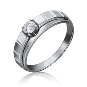 Помолвочное кольцо из белого золота с бриллиантом 01-5179-00-101-1120-30