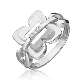 Кольцо из белого золота с бриллиантом 01-5607-00-101-1120
