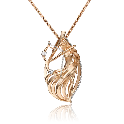 Подвеска «Знак зодиака Стрелец» из комбинированного золота 03-2814-10-000-1111-48