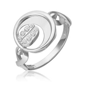 Кольцо из белого золота с топазом white 01-5568-00-201-1120