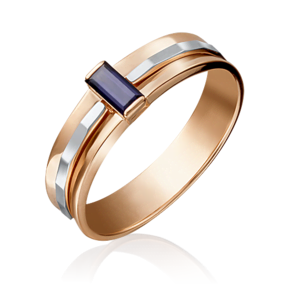 Кольцо из комбинированного золота с сапфиром 01-5198-00-102-1111-30