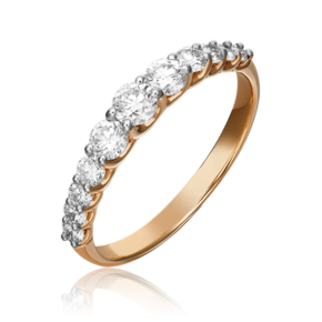Кольцо из красного золота c бриллиантами 01-1427-00-101-1110-30