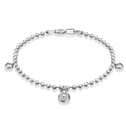 Браслет «Сердца» из серебра 05-0612-00-000-0200-68