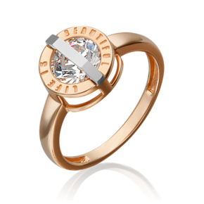 Кольцо из комбинированного золота c фианитом 01-5379-00-401-1111