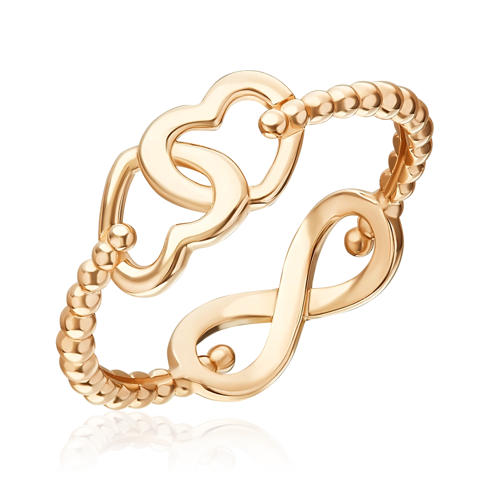 Кольцо «Бесконечная любовь» из красного золота 01-5932-00-000-1110